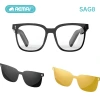 AEMAi Cross-border Smart Glasses SAG8 call anti-blue light polarized Bluetooth Music Specification image